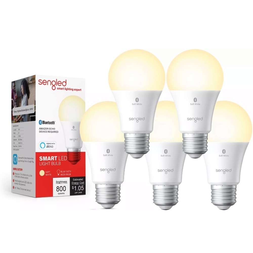 5 bulbs Sengle smart light connects to Alexa